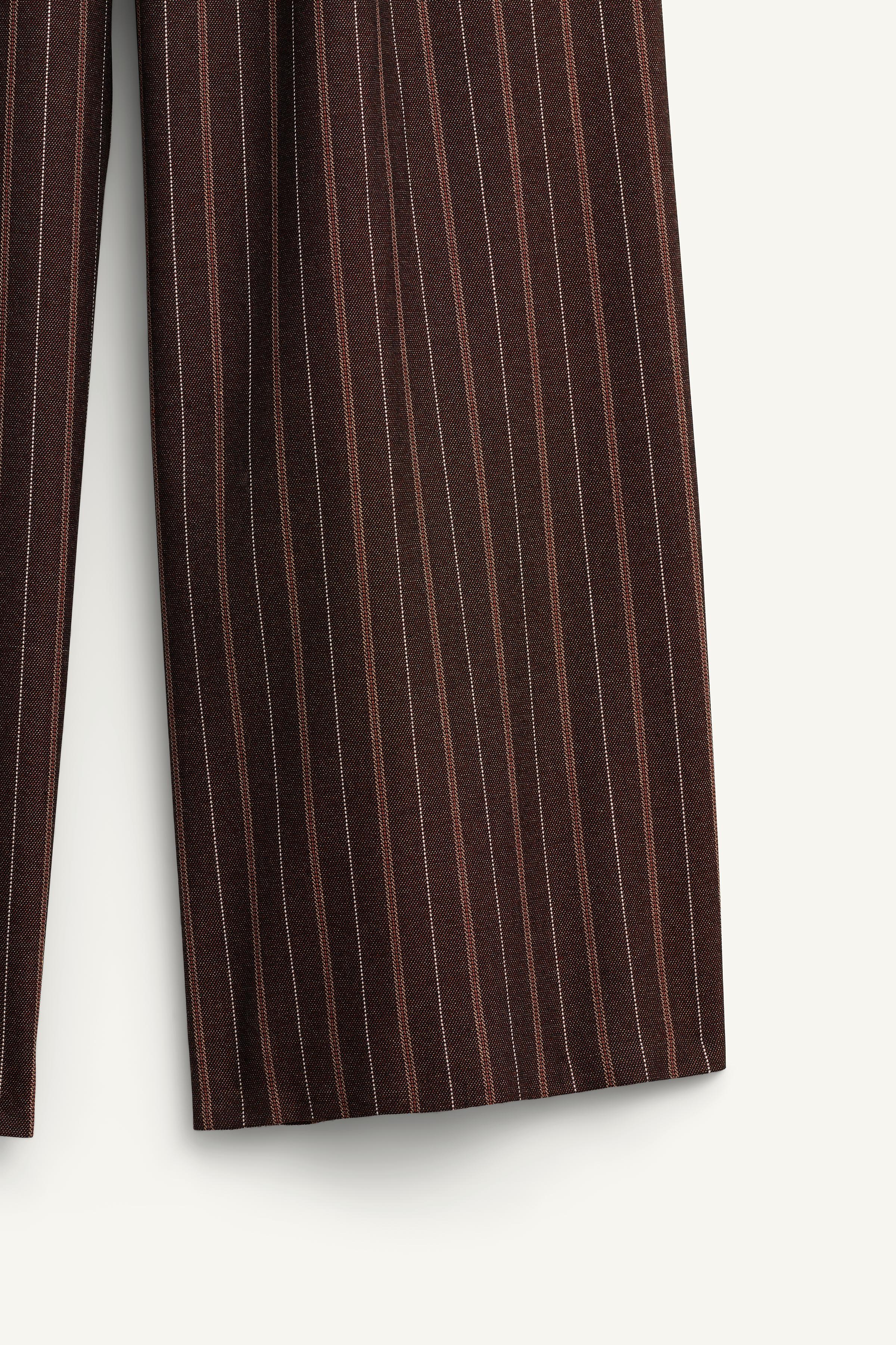 LIMITED EDITION STRIPED WIDE FIT PANTS